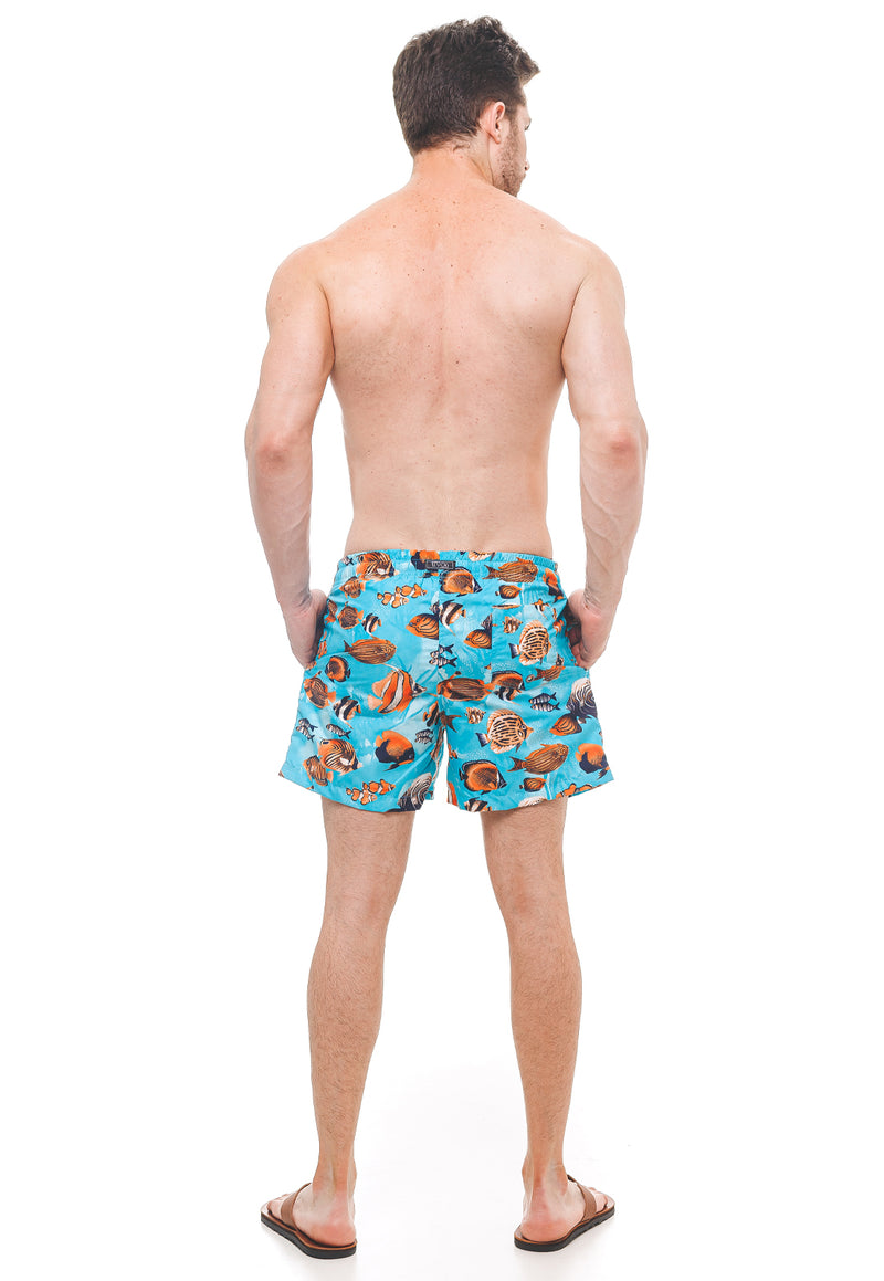 Shorts de Praia Masculino Peixes
