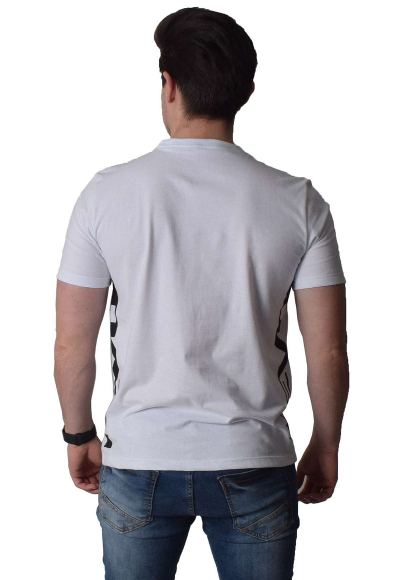 Camiseta Básica Manga Curta Branca Estampa Falcão